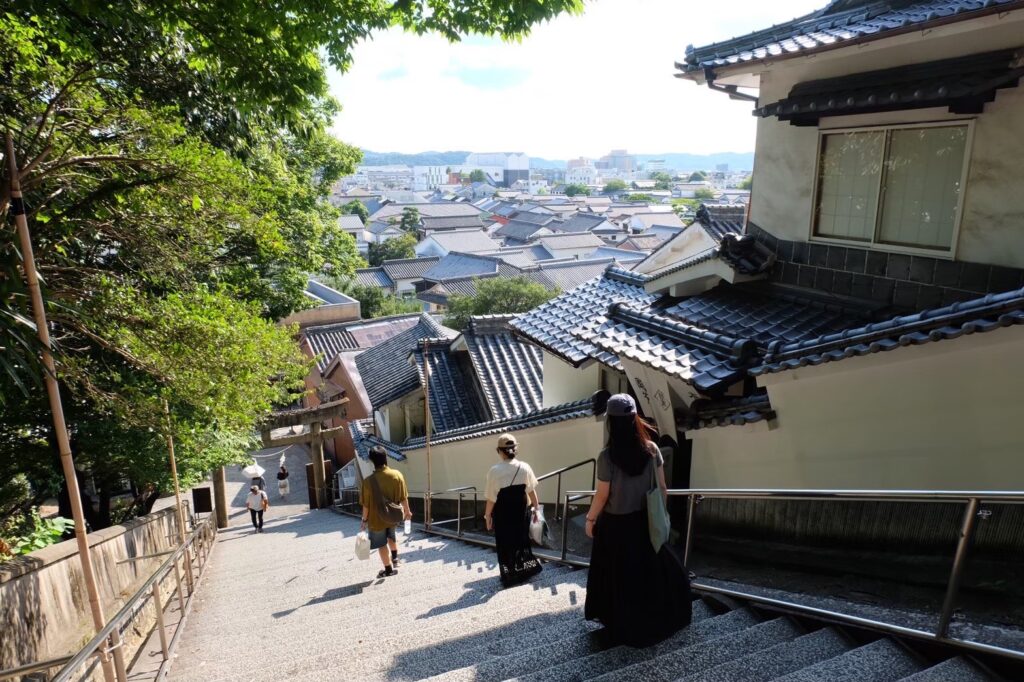 阿智神社可俯瞰倉敷
